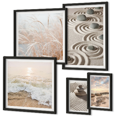 Modernes wandbilder-set Entspannende Naturlandschaften