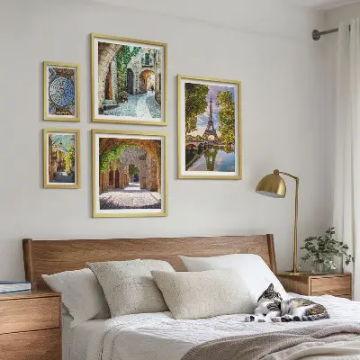Bildergalerie-Set für die Wand mit bezaubernden Ausblicken auf europäische Städte