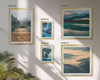 Modernes wandbilder-set Landschaften, Wasserfälle, Berge