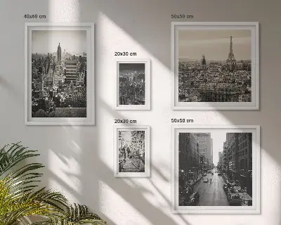 Bildergalerie-Set für die Wand mit Stadtpanoramen europäischer Hauptstädte
