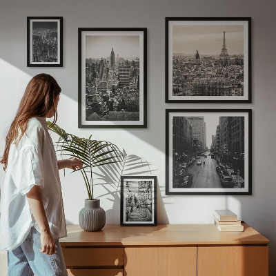 Bildergalerie-set für die wand Stadtpanoramen europäischer Hauptstädte