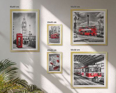 Bildergalerie-set für die wand Londoner Motive mit Akzenten