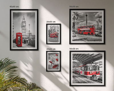 Bildergalerie-set für die wand Londoner Motive mit Akzenten