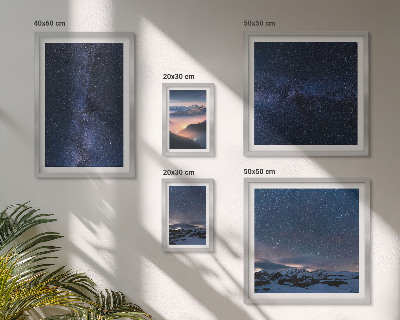 Modernes wandbilder-set Kosmische Himmelslandschaften