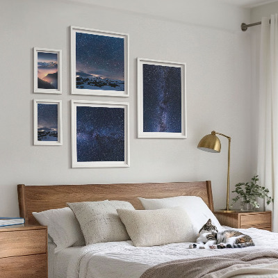 Modernes wandbilder-set Kosmische Himmelslandschaften