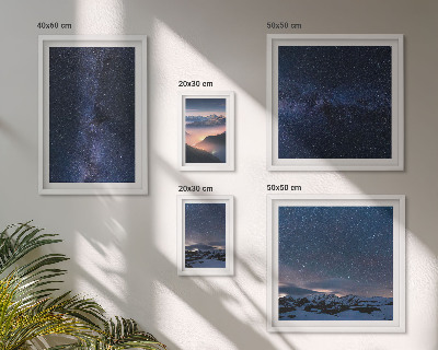 Modernes wandbilder-set Kosmische Himmelslandschaften
