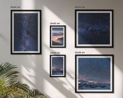 Modernes wandbilder-set Kosmische Himmelslandschaften