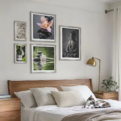 Bilderset für das Sofa entspannende Zen-Atmosphäre der Natur