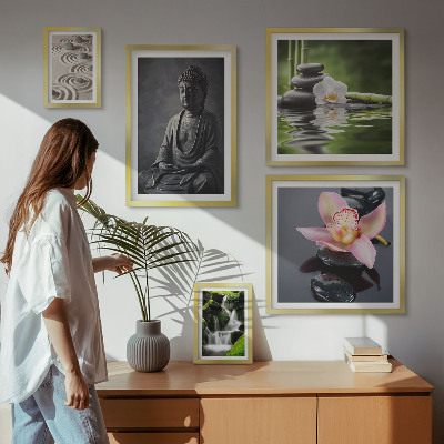 Bilderset fürs sofa Die entspannende Zen-Atmosphäre der Natur