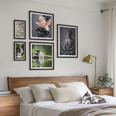 Bilderset fürs sofa Die entspannende Zen-Atmosphäre der Natur