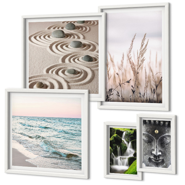 Bildergalerie-set für die wand Entspannendes Natur-Zen-Wasser