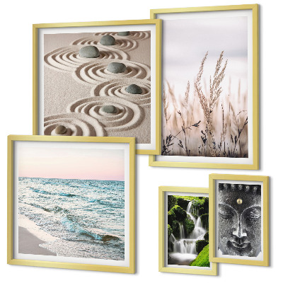 Bildergalerie-set für die wand Entspannendes Natur-Zen-Wasser