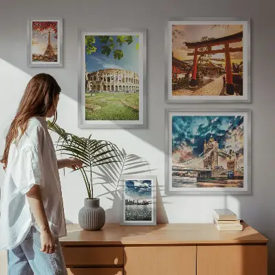 Ikonen der Weltarchitektur modernes Wandbilder-Set
