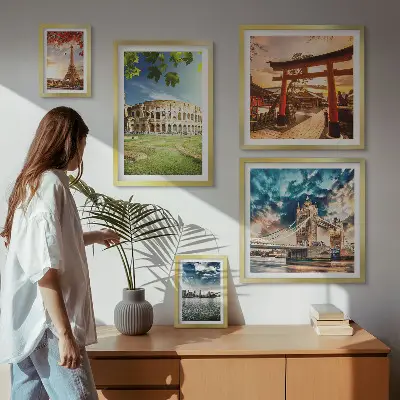 Ikonen der Weltarchitektur modernes Wandbilder-Set