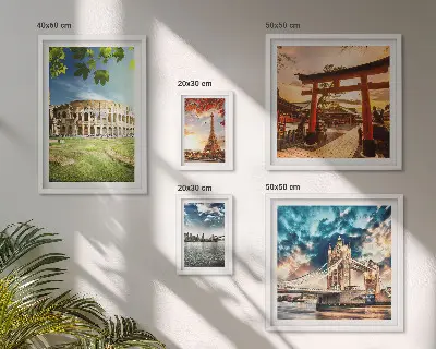 Ikonen der Weltarchitektur modernes Wandbilder-Set