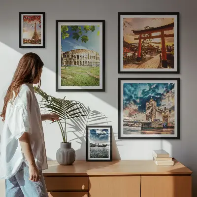 Ikonen der Weltarchitektur modernes Wandbilder-Set