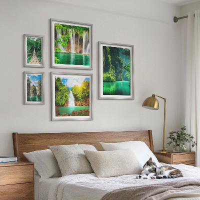 Bilderset fürs sofa Tropen, Wasserfälle, grüne Natur