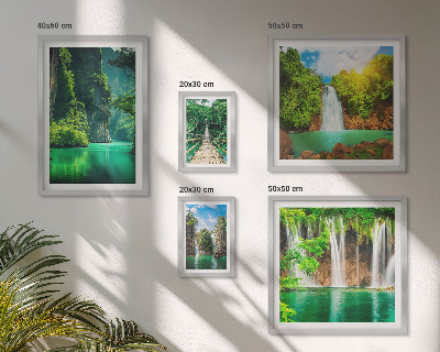 Bilderset fürs sofa Tropen, Wasserfälle, grüne Natur