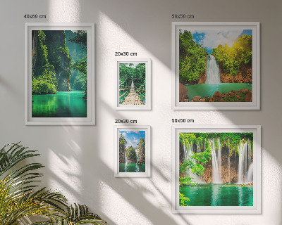 Bilderset fürs sofa Tropen, Wasserfälle, grüne Natur