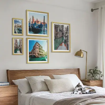 Bilderset fürs Sofa Venedigs Kanäle, Gondeln und Charme