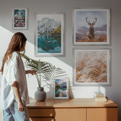 Modernes wandbilder-set Berglandschaften und die Schönheit der Natur