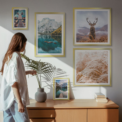 Modernes wandbilder-set Berglandschaften und die Schönheit der Natur