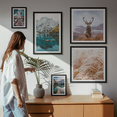 Modernes wandbilder-set Berglandschaften und die Schönheit der Natur