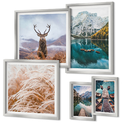 Modernes wandbilder-set Berglandschaften und die Schönheit der Natur