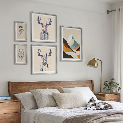 Bildergalerie-set für die wand Stilvolle Tierporträts
