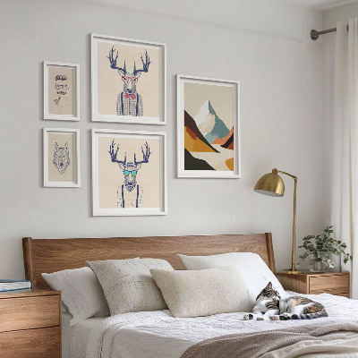 Bildergalerie-set für die wand Stilvolle Tierporträts