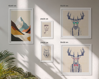 Bildergalerie-set für die wand Stilvolle Tierporträts