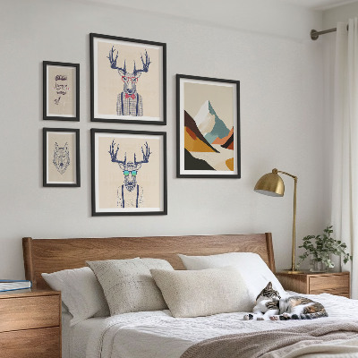 Bildergalerie-set für die wand Stilvolle Tierporträts