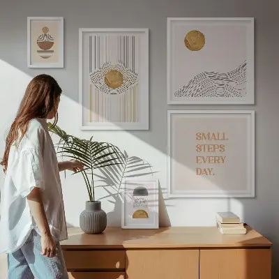 Bildergalerie-Set für die Wand abstrakte geometrische Motive