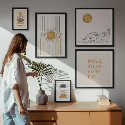 Bildergalerie-Set für die Wand abstrakte geometrische Motive