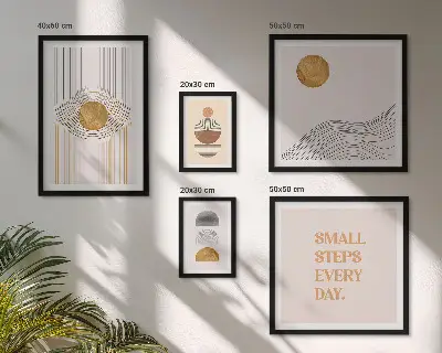 Bildergalerie-Set für die Wand abstrakte geometrische Motive
