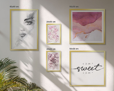 Bildergalerie-set für die wand Frauenporträts, Blumen, Pastell
