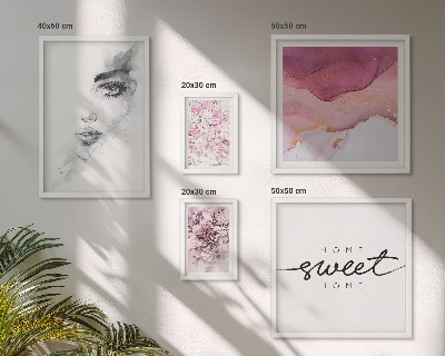 Bildergalerie-set für die wand Frauenporträts, Blumen, Pastell