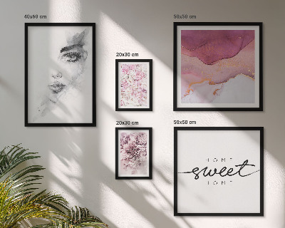 Bildergalerie-set für die wand Frauenporträts, Blumen, Pastell