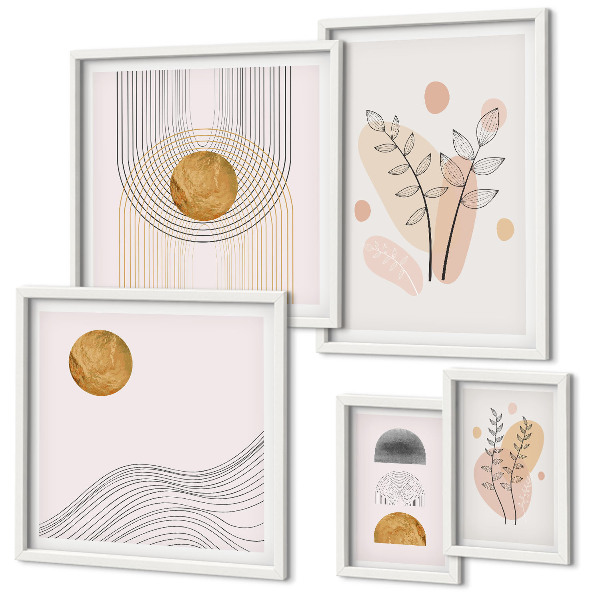 Bildergalerie-set für die wand Stilvolle minimalistische Pflanzen