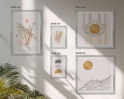 Bildergalerie-set für die wand Stilvolle minimalistische Pflanzen