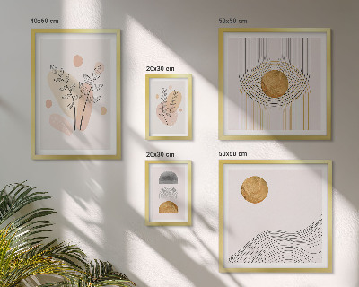 Bildergalerie-set für die wand Stilvolle minimalistische Pflanzen