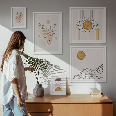 Bildergalerie-set für die wand Stilvolle minimalistische Pflanzen