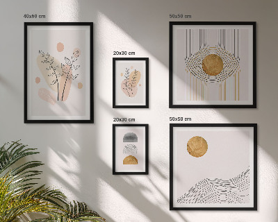 Bildergalerie-set für die wand Stilvolle minimalistische Pflanzen