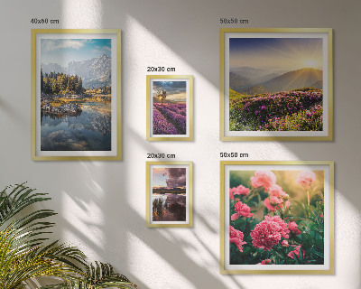 Modernes wandbilder-set Landschaften Natur Blumen Berge