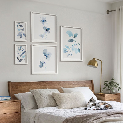 Bildergalerie-set für die wand Blaue Pflanzenakzente