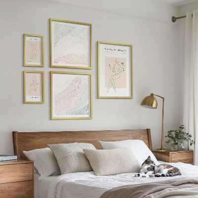 Bildergalerie-set für die wand Formen der Schönheit, Silhouettenlinien