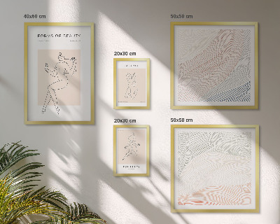 Bildergalerie-set für die wand Formen der Schönheit, Silhouettenlinien