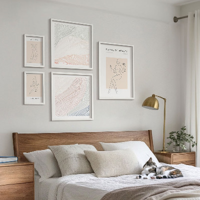 Bildergalerie-set für die wand Formen der Schönheit, Silhouettenlinien