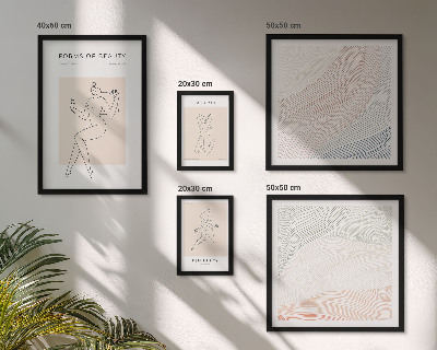 Bildergalerie-set für die wand Formen der Schönheit, Silhouettenlinien