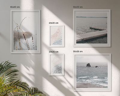 Modernes wandbilder-set Minimalistische Meereslandschaften